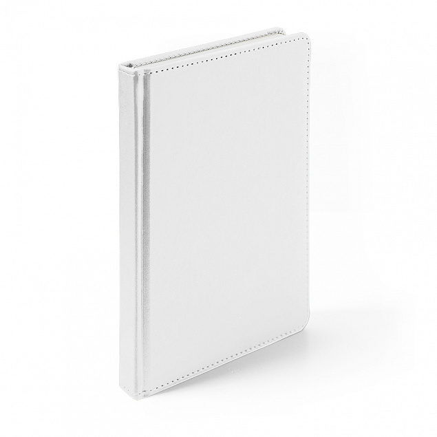 Ежедневник недатированный Anderson, А5,  белый, белый блок с логотипом в Волгограде заказать по выгодной цене в кибермаркете AvroraStore