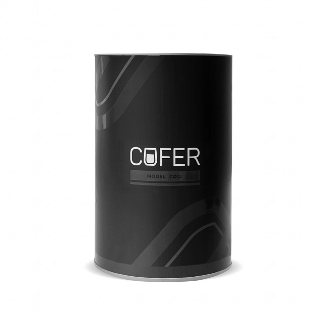 Набор Cofer Tube софт-тач CO12s black, голубой с логотипом в Волгограде заказать по выгодной цене в кибермаркете AvroraStore