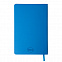 Бизнес-блокнот SIMPLY FLEX, А5,  голубой, кремовый блок, в линейку с логотипом в Волгограде заказать по выгодной цене в кибермаркете AvroraStore