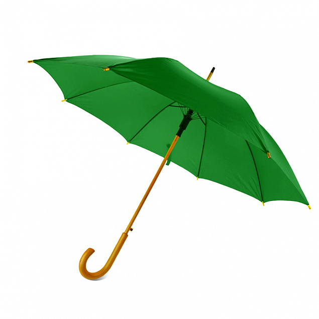 Зонт-трость Arwood - Зеленый FF с логотипом в Волгограде заказать по выгодной цене в кибермаркете AvroraStore