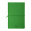 Бизнес-блокнот "Combi", 130*210 мм, бело-зеленый, кремовый форзац, гибкая обложка, в клетку/нелин с логотипом в Волгограде заказать по выгодной цене в кибермаркете AvroraStore