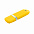 Флешка "Shape" с покрытием Софт Тач 16 Гб - Желтый KK с логотипом в Волгограде заказать по выгодной цене в кибермаркете AvroraStore