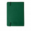 Блокнот SHADY JUNIOR с элементами планирования,  А6, зеленый, кремовый блок, темно-зеленый обрез с логотипом в Волгограде заказать по выгодной цене в кибермаркете AvroraStore