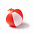 Мяч надувной SAONA, Красный с логотипом в Волгограде заказать по выгодной цене в кибермаркете AvroraStore
