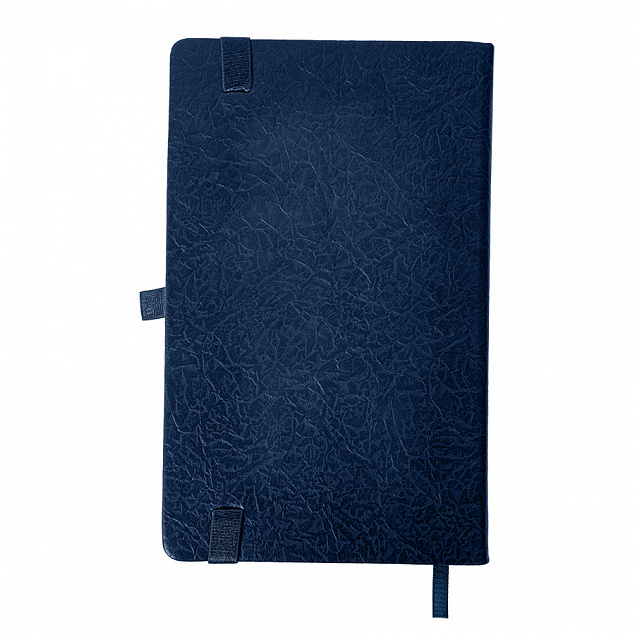 Ежедневник недатированный Starry , А5, темно-синий, кремовый блок с логотипом в Волгограде заказать по выгодной цене в кибермаркете AvroraStore