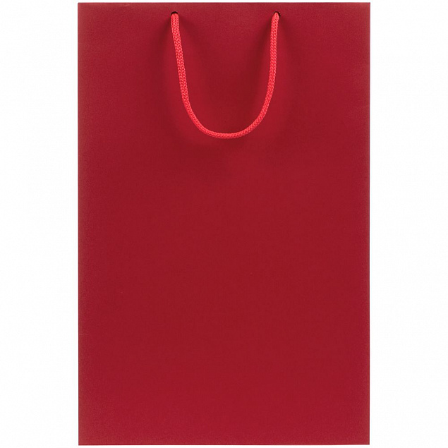 Пакет бумажный Porta, средний, красный с логотипом в Волгограде заказать по выгодной цене в кибермаркете AvroraStore