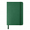Блокнот SHADY JUNIOR с элементами планирования,  А6, зеленый, кремовый блок, темно-зеленый обрез с логотипом в Волгограде заказать по выгодной цене в кибермаркете AvroraStore