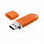 Флешка "Shape" с покрытием Софт Тач 16 Гб - Оранжевый OO с логотипом в Волгограде заказать по выгодной цене в кибермаркете AvroraStore