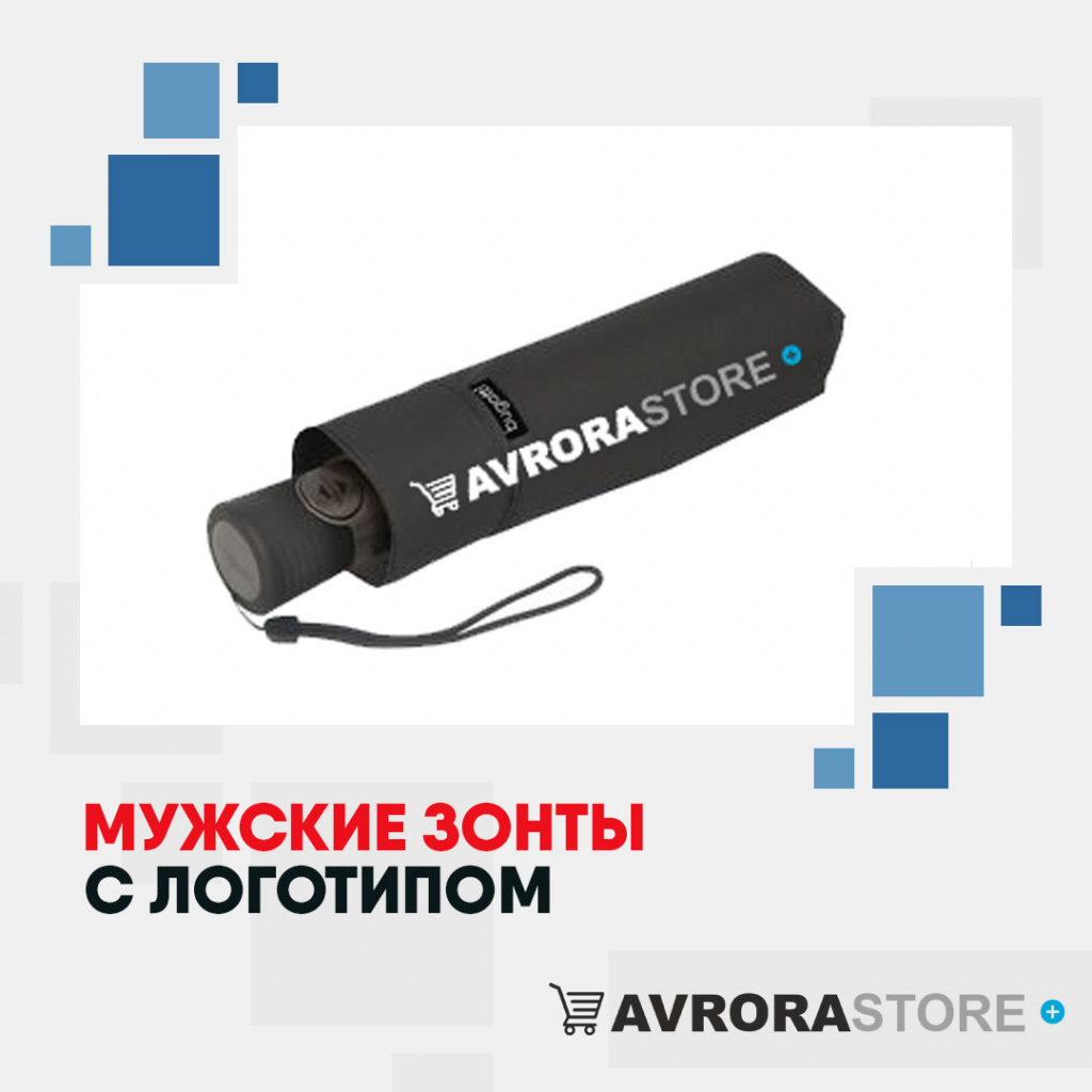 Мужские зонты с логотипом в Волгограде купить на заказ в кибермаркете AvroraSTORE