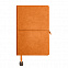 Ежедневник недатированный Fusion, А5, оранжевый, кремовый блок, оранжевый срез с логотипом в Волгограде заказать по выгодной цене в кибермаркете AvroraStore
