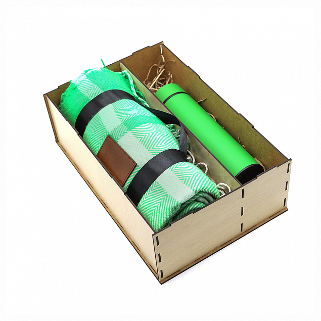 Подарочный набор Айзек, зеленый с логотипом в Волгограде заказать по выгодной цене в кибермаркете AvroraStore