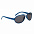 Очки солнцезащитные Singapore, синие с логотипом в Волгограде заказать по выгодной цене в кибермаркете AvroraStore