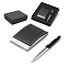Письменный набор Dallas, ручка и ручка-роллер, серебристый с логотипом в Волгограде заказать по выгодной цене в кибермаркете AvroraStore