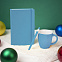 Подарочный набор HAPPINESS: блокнот, ручка, кружка, голубой с логотипом в Волгограде заказать по выгодной цене в кибермаркете AvroraStore
