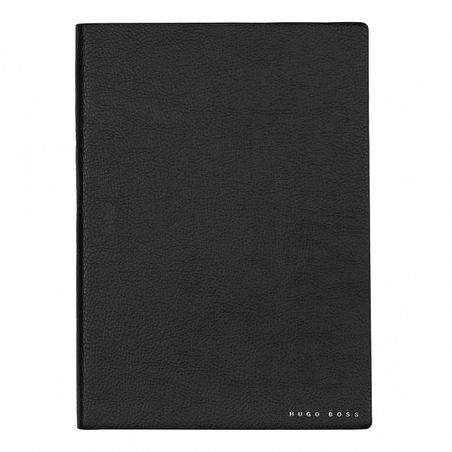 Блокнот Hugo Boss Essential Storyline, черный с логотипом в Волгограде заказать по выгодной цене в кибермаркете AvroraStore