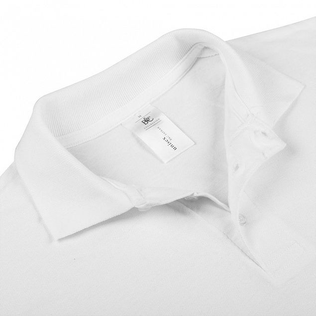 Рубашка поло Safran белая с логотипом в Волгограде заказать по выгодной цене в кибермаркете AvroraStore
