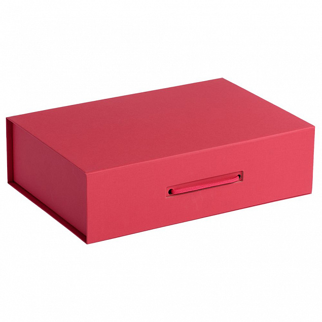 Коробка Case, подарочная, красная с логотипом в Волгограде заказать по выгодной цене в кибермаркете AvroraStore