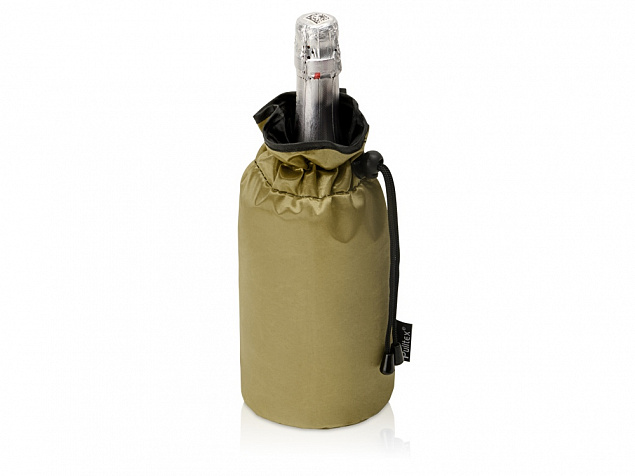 PWC CHAMP. COOLER BAG GOLD/Охладитель для бутылки шампанского Cold bubbles, золотой с логотипом в Волгограде заказать по выгодной цене в кибермаркете AvroraStore