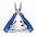 Мультиинструмент "Нюрнберг" - Синий HH с логотипом в Волгограде заказать по выгодной цене в кибермаркете AvroraStore