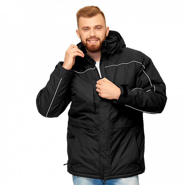 Куртка мужская 31M Чёрный с логотипом в Волгограде заказать по выгодной цене в кибермаркете AvroraStore
