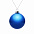 Елочный шар Finery Gloss, 8 см, глянцевый синий с логотипом в Волгограде заказать по выгодной цене в кибермаркете AvroraStore