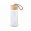 Бутылка для воды "Simple", 19 см, бамбук, стекло с логотипом в Волгограде заказать по выгодной цене в кибермаркете AvroraStore