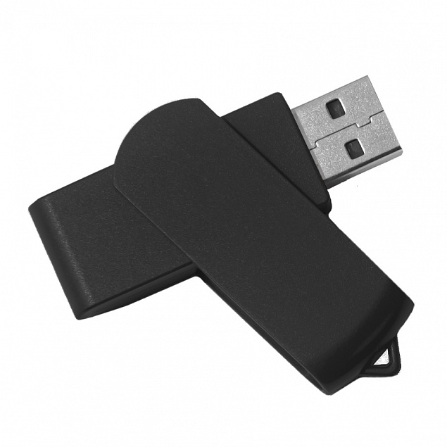 USB flash-карта SWING (8Гб), черный, 6,0х1,8х1,1 см, пластик с логотипом в Волгограде заказать по выгодной цене в кибермаркете AvroraStore