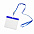 Ланъярд с держателем для бейджа; белый; 11,2х0,5 см; полиэстер, пластик; тампопечать, шелкограф с логотипом в Волгограде заказать по выгодной цене в кибермаркете AvroraStore