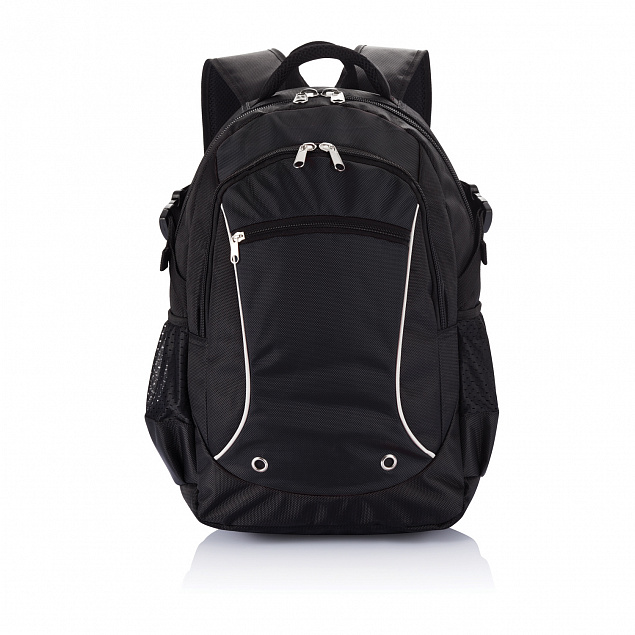 Рюкзак для ноутбука Denver, черный с логотипом в Волгограде заказать по выгодной цене в кибермаркете AvroraStore