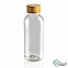 Бутылка для воды из rPET (стандарт GRS) с крышкой из бамбука FSC® с логотипом в Волгограде заказать по выгодной цене в кибермаркете AvroraStore