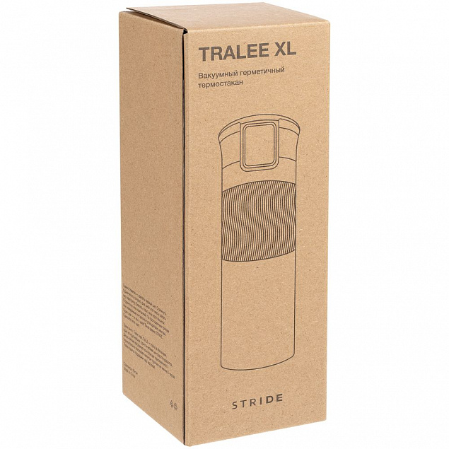 Термостакан Tralee XL, красный с логотипом в Волгограде заказать по выгодной цене в кибермаркете AvroraStore