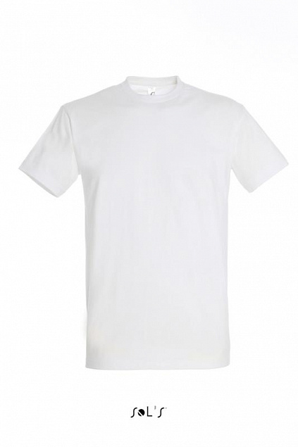Фуфайка (футболка) IMPERIAL мужская,Белый 4XL с логотипом в Волгограде заказать по выгодной цене в кибермаркете AvroraStore