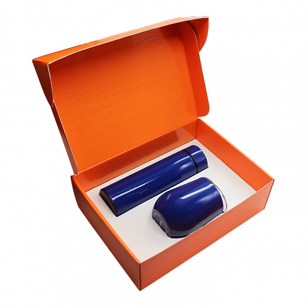 Набор Hot Box C orange W (синий) с логотипом в Волгограде заказать по выгодной цене в кибермаркете AvroraStore