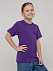 Футболка детская T-Bolka Kids, фиолетовая с логотипом в Волгограде заказать по выгодной цене в кибермаркете AvroraStore