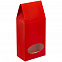 Коробка с окном English Breakfast, красная с логотипом в Волгограде заказать по выгодной цене в кибермаркете AvroraStore