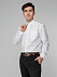 Рубашка мужская с длинным рукавом Collar, белая с логотипом в Волгограде заказать по выгодной цене в кибермаркете AvroraStore