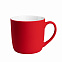 Керамическая кружка Vianа, 380 ml, soft-touch, красная с логотипом в Волгограде заказать по выгодной цене в кибермаркете AvroraStore