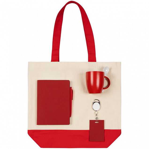 Набор Welcome Pack, красный с логотипом в Волгограде заказать по выгодной цене в кибермаркете AvroraStore