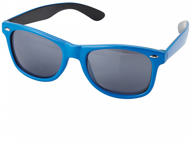Очки солнцезащитные Crockett, синий/черный с логотипом в Волгограде заказать по выгодной цене в кибермаркете AvroraStore