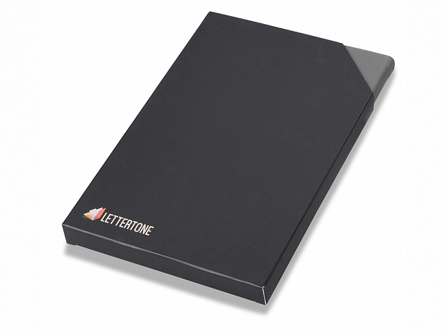 Блокнот Magnetic, серый. Lettertone с логотипом в Волгограде заказать по выгодной цене в кибермаркете AvroraStore