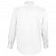 Рубашка мужская с длинным рукавом BEL AIR, белая с логотипом в Волгограде заказать по выгодной цене в кибермаркете AvroraStore