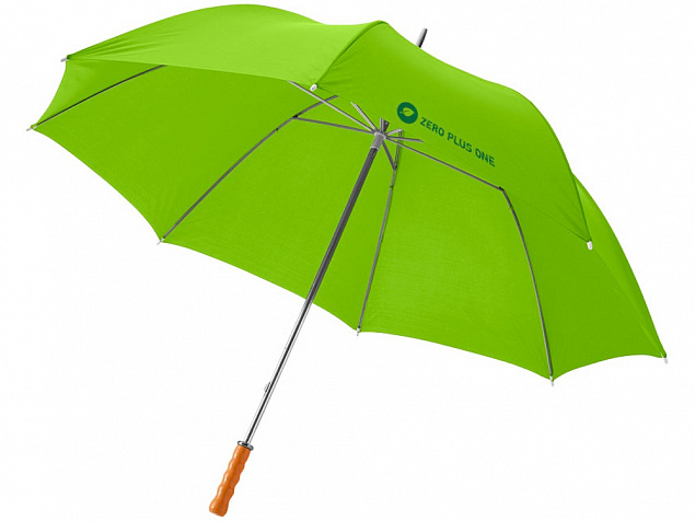 Зонт Karl 30 механический, лайм с логотипом в Волгограде заказать по выгодной цене в кибермаркете AvroraStore