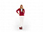 Куртка флисовая Nashville женская, красный/пепельно-серый с логотипом в Волгограде заказать по выгодной цене в кибермаркете AvroraStore