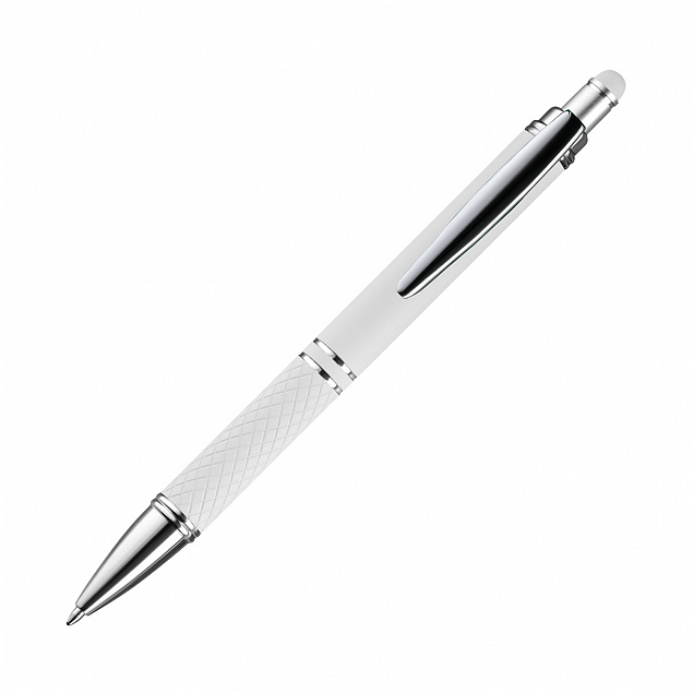 Шариковая ручка Alt, белая с логотипом в Волгограде заказать по выгодной цене в кибермаркете AvroraStore