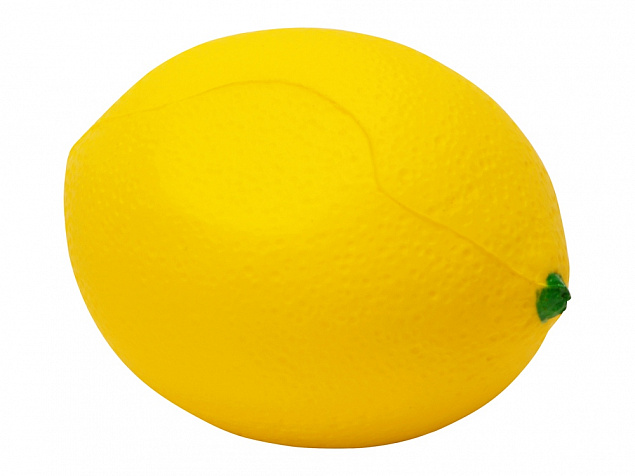 Антистресс Лимон, желтый с логотипом в Волгограде заказать по выгодной цене в кибермаркете AvroraStore