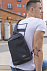 Рюкзак cross body, Frank, черный/серый с логотипом в Волгограде заказать по выгодной цене в кибермаркете AvroraStore