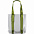 Шоппер Clear Fest, прозрачный серый с зелеными ручками с логотипом в Волгограде заказать по выгодной цене в кибермаркете AvroraStore