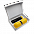 Набор Hot Box Duo C2B grey (черный с желтым) с логотипом в Волгограде заказать по выгодной цене в кибермаркете AvroraStore