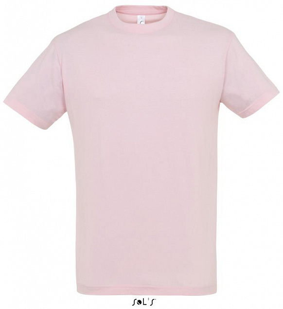 Фуфайка (футболка) REGENT мужская,Средне розовый L с логотипом в Волгограде заказать по выгодной цене в кибермаркете AvroraStore