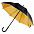 Зонт-трость Downtown, черный с красным с логотипом в Волгограде заказать по выгодной цене в кибермаркете AvroraStore